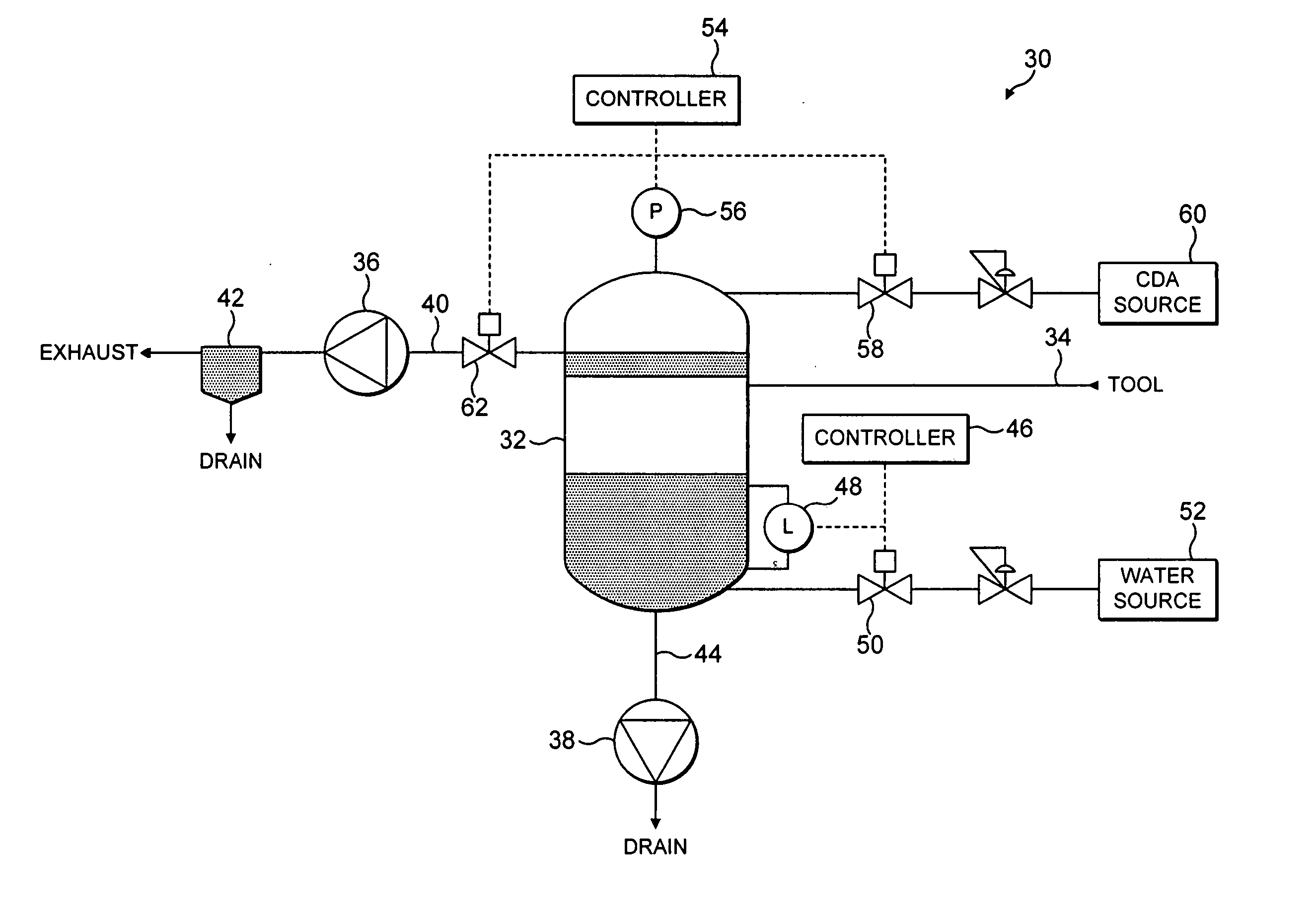 Vacuum system for immersion photolithography