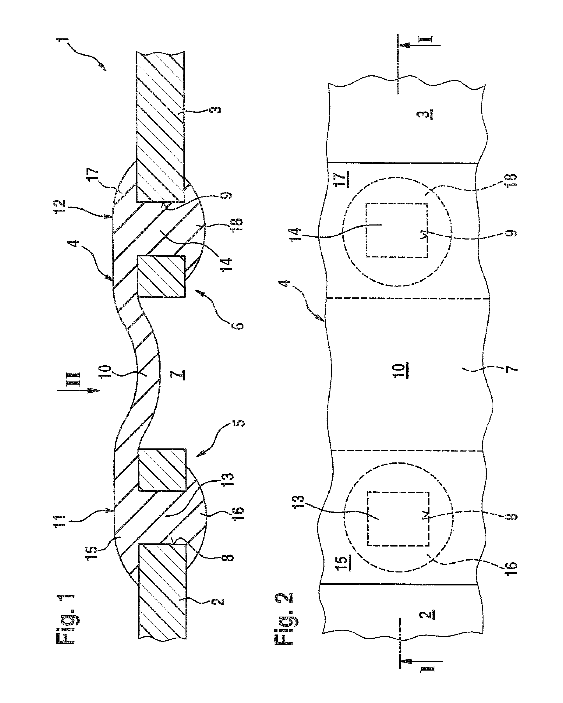 Elastic connection between housing parts of motor-driven power tools