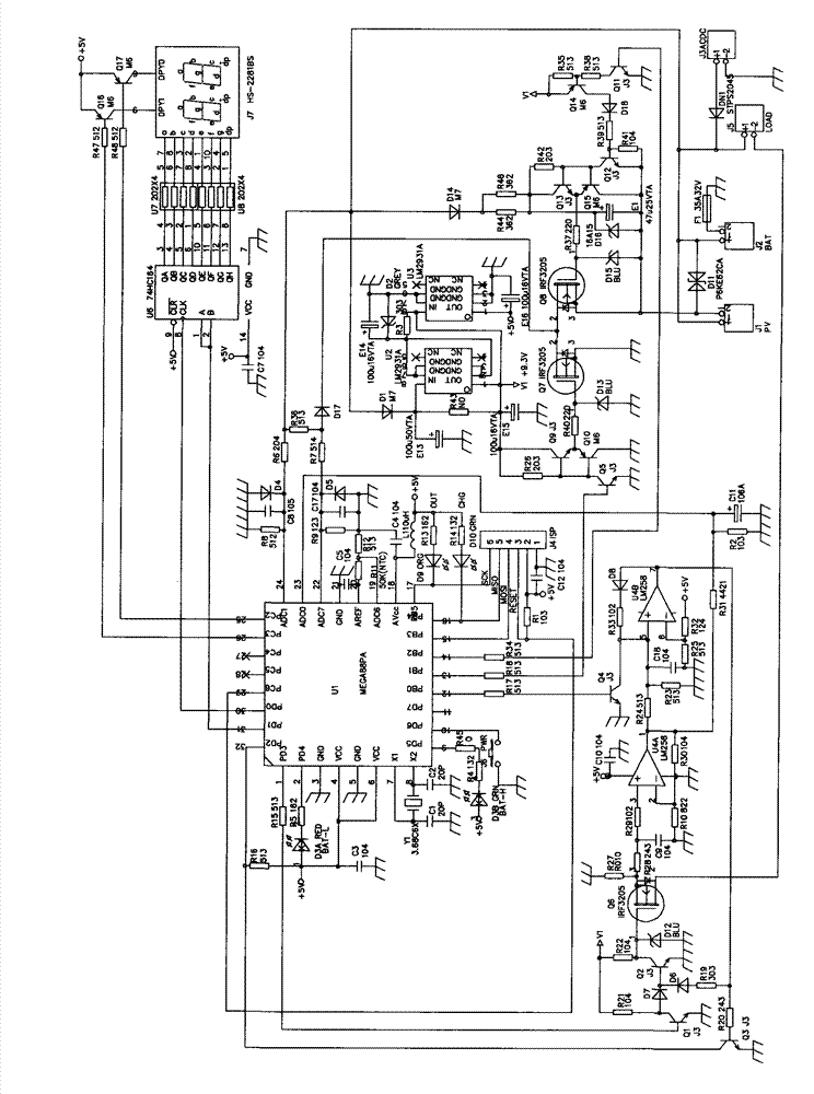 Mains complementation controller for solar street lamp and control method of controller