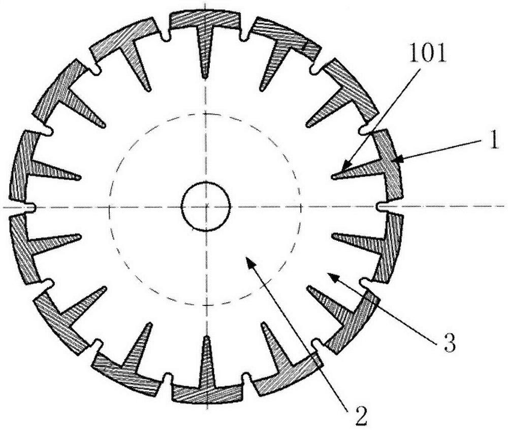 Method for preparing diamond saw blade by cold pressing connection