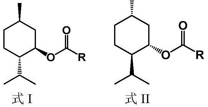Method for splitting D,L-menthol
