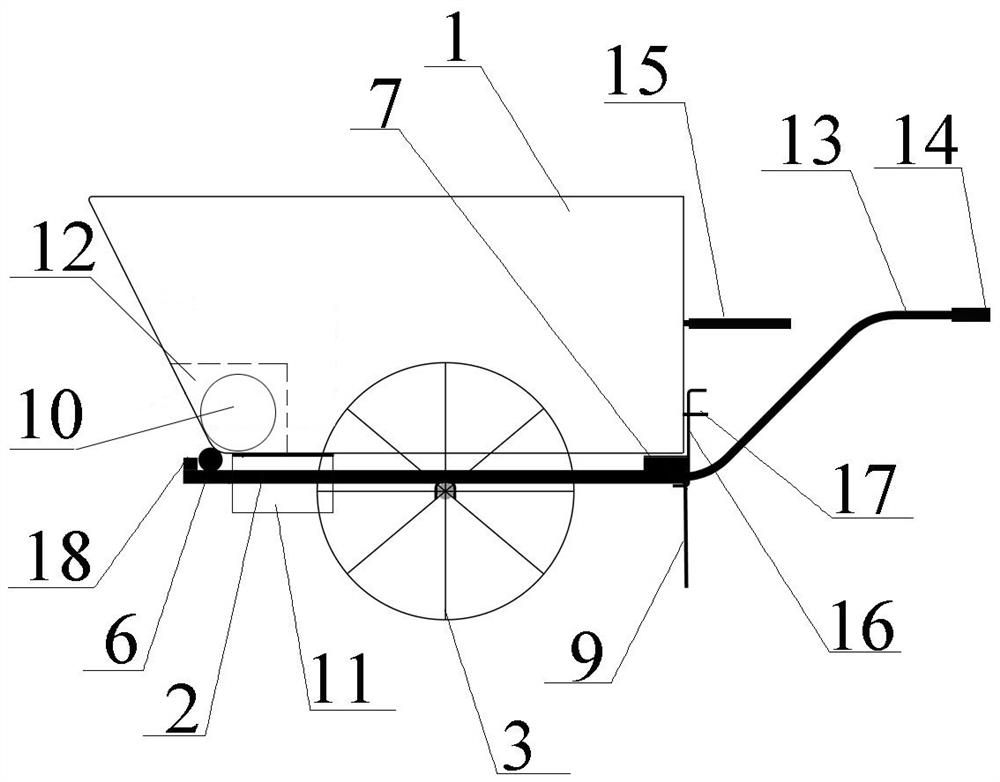 Construction method of cast-in-place road shoulder of mobile chute trolley