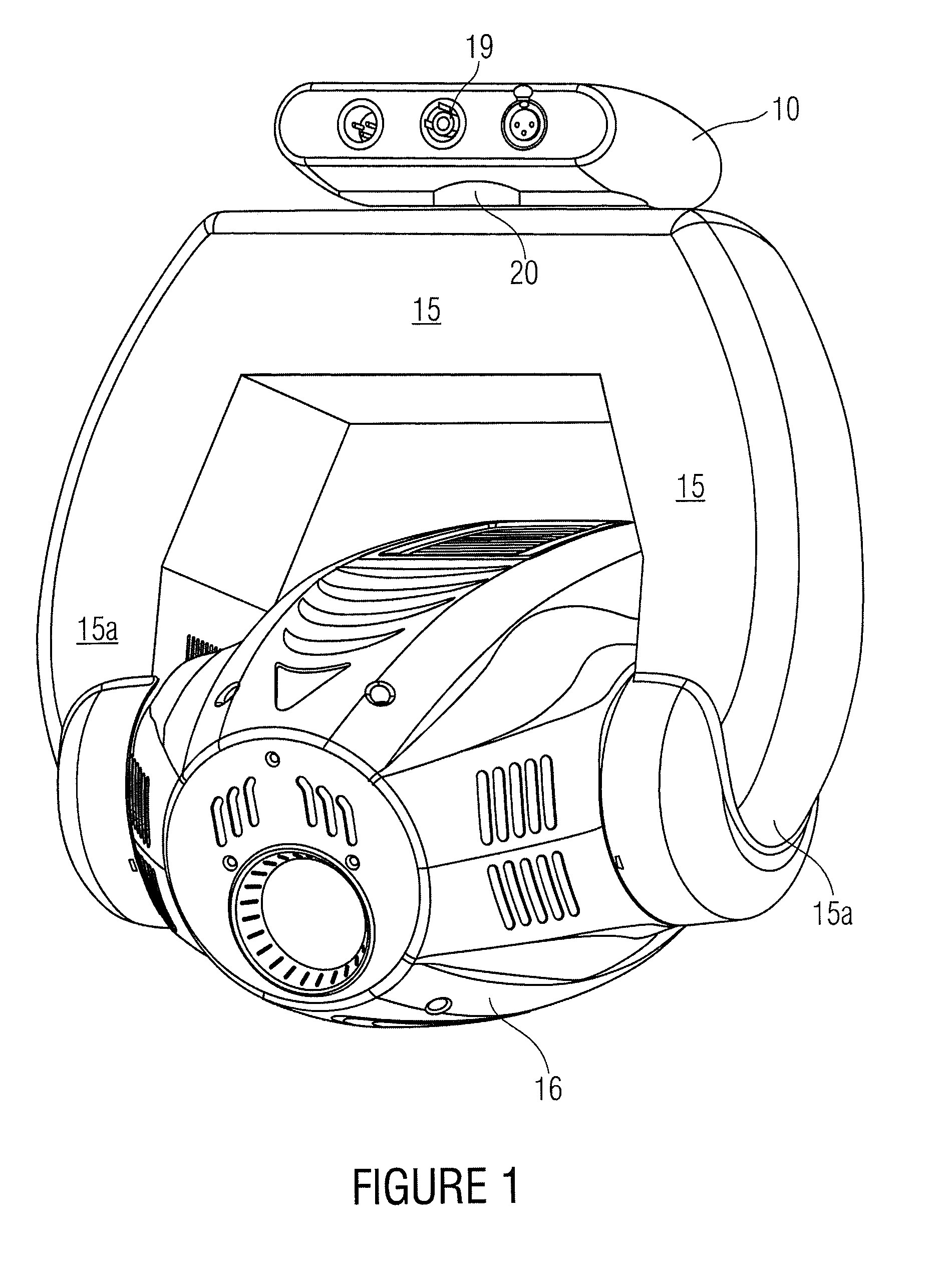 Device for influencing a light beam in particular for stage illumination