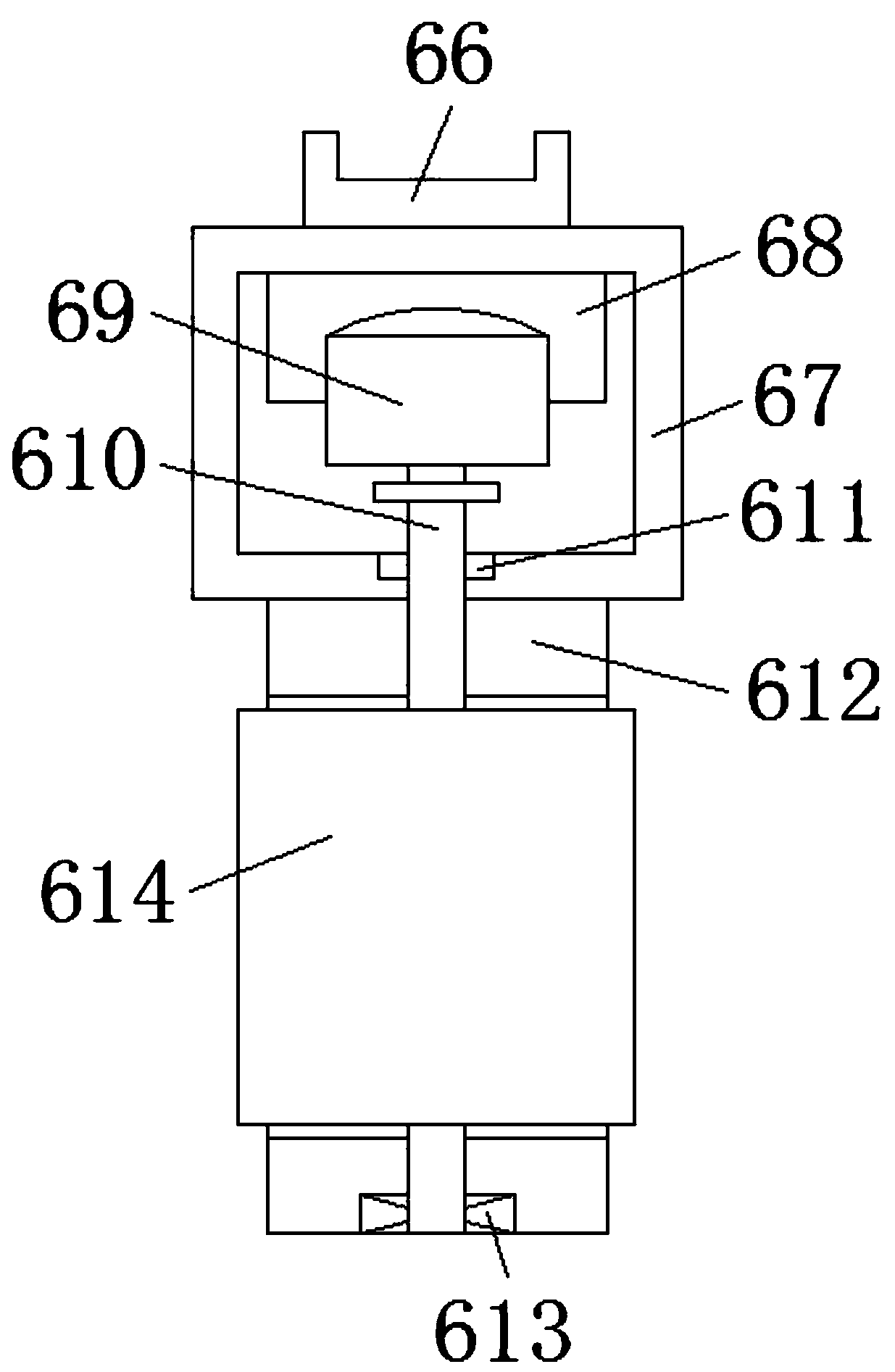 Polishing device in cosmetic bag production and using method thereof