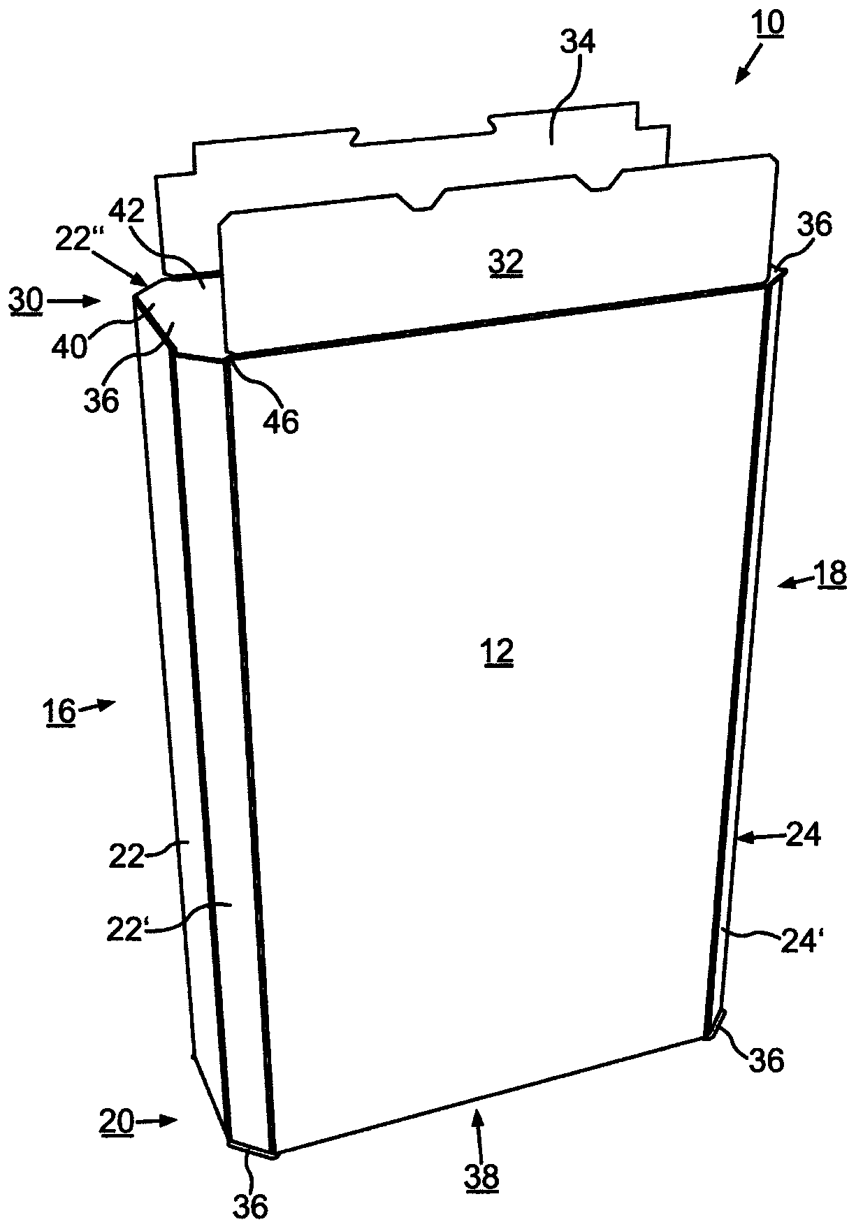 Method for producing a blank for a packaging item, blank and packaging made from a blank