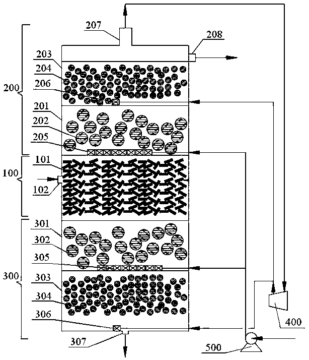 Device and method for crude oil suspended matter removal and oil-water separation coupling