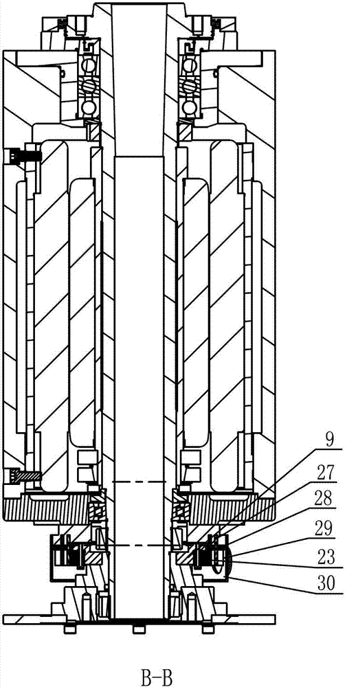 Air cooling electric spindle device for precision numerical control lathe