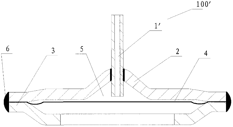 Gas tank header part and machining method thereof as well as thermal expansion valve using part
