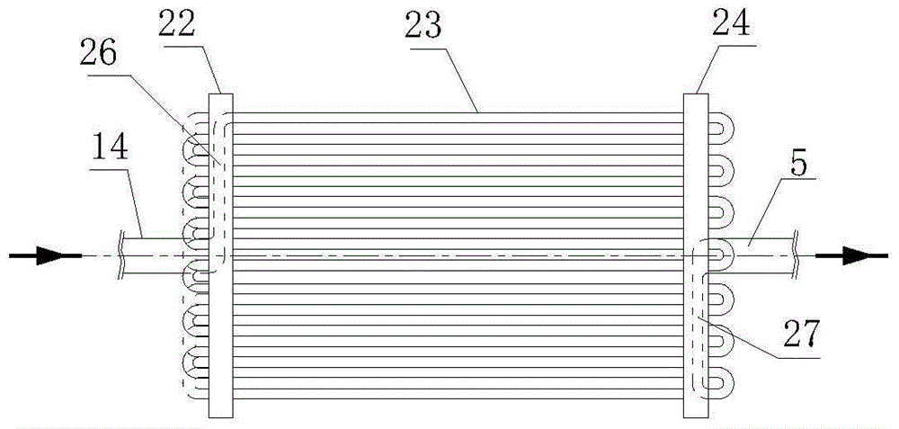 Sewage heat exchange device capable of self-cleaning and inhibiting dirt