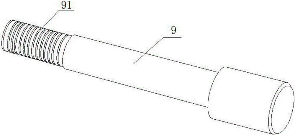 Reversing-valve unloading pushrod device used under coal mine