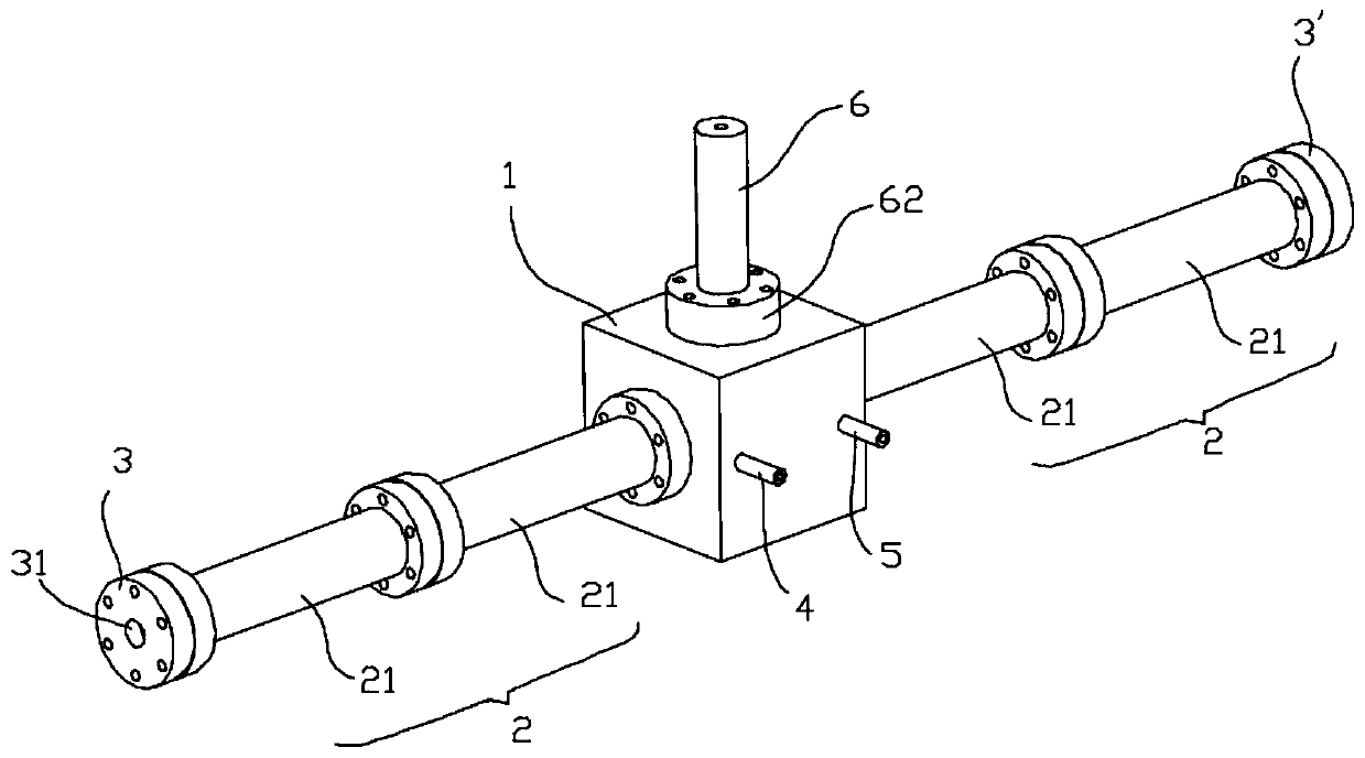 Photoacoustic cell of modularized structure and suitable for laser photoacoustic spectrum detection