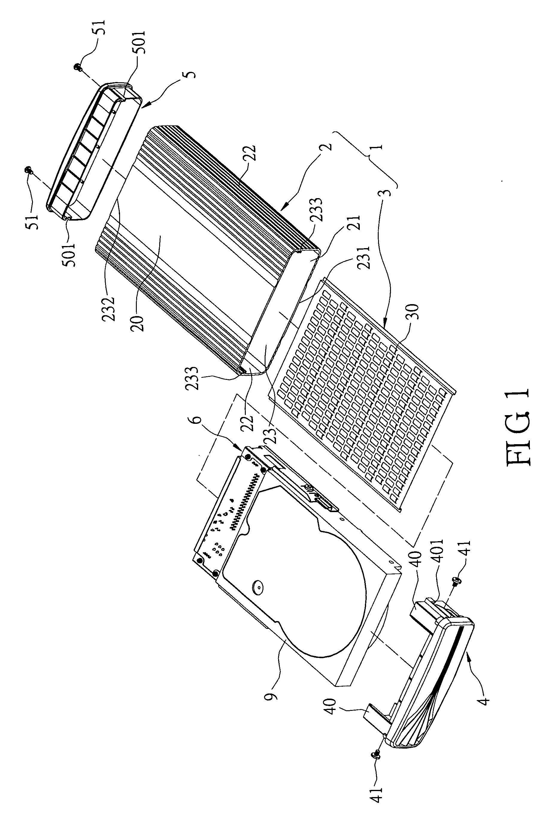 External connection box and a case body thereof for a storage device