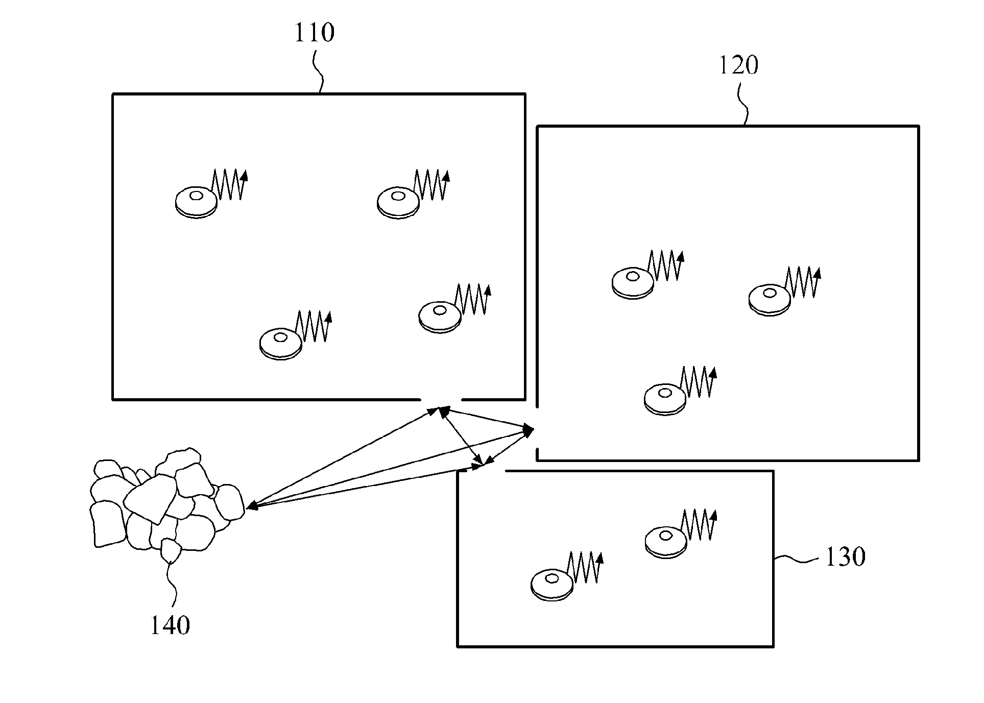 Method and control apparatus for cooperative cleaning using multiple robots