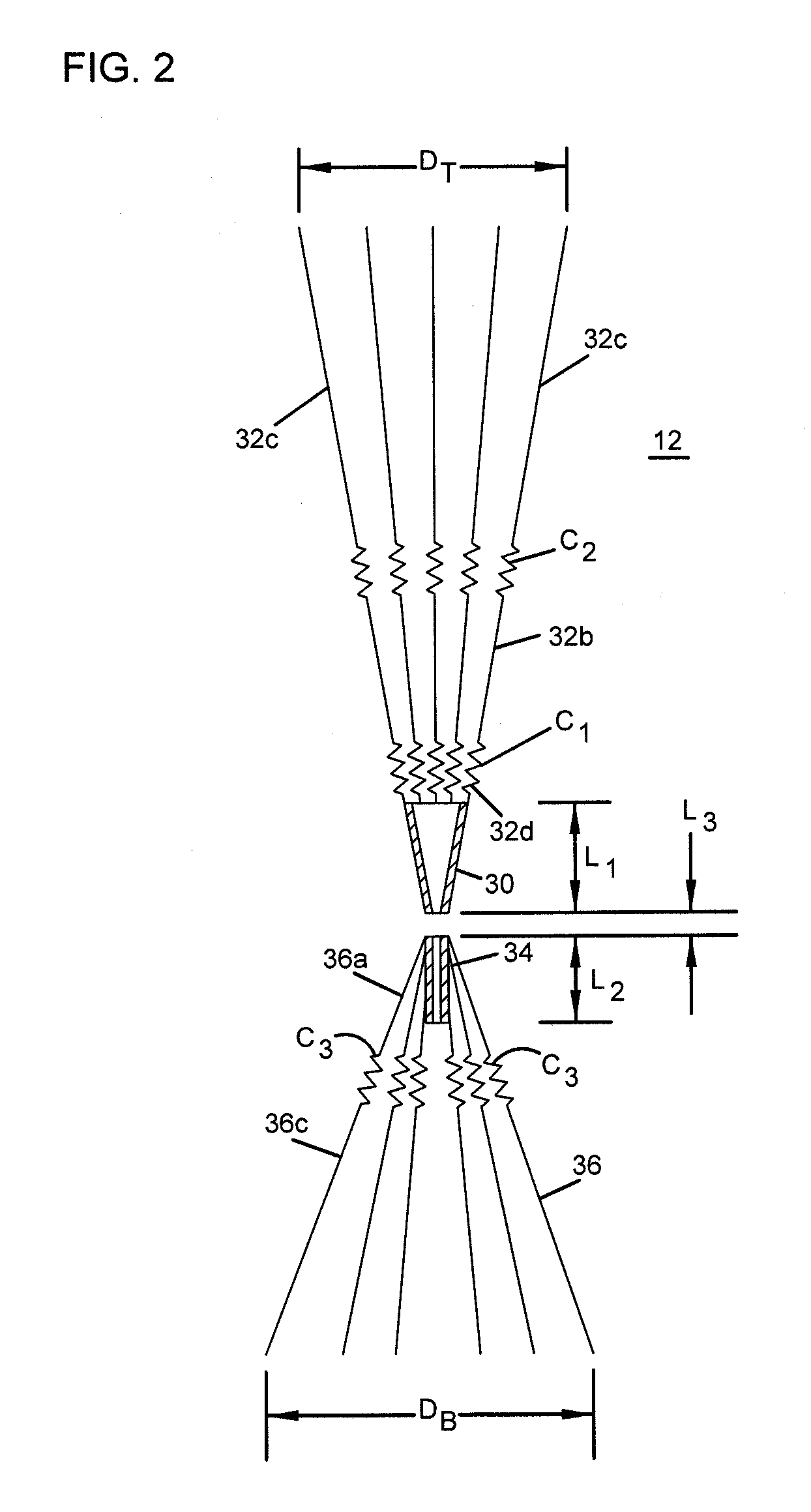 Biconical antenna assembly