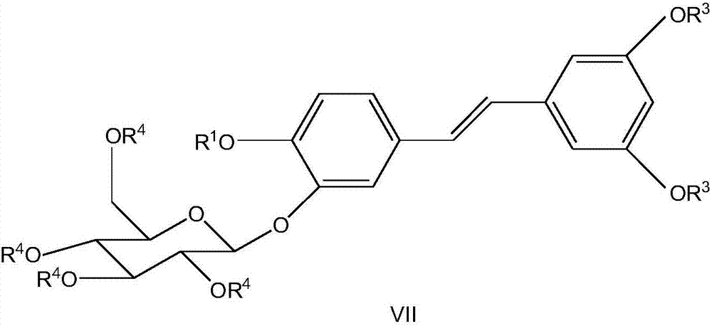 Synthesizing method of piceatannol 3'-O-belta-D-glucopyranoside