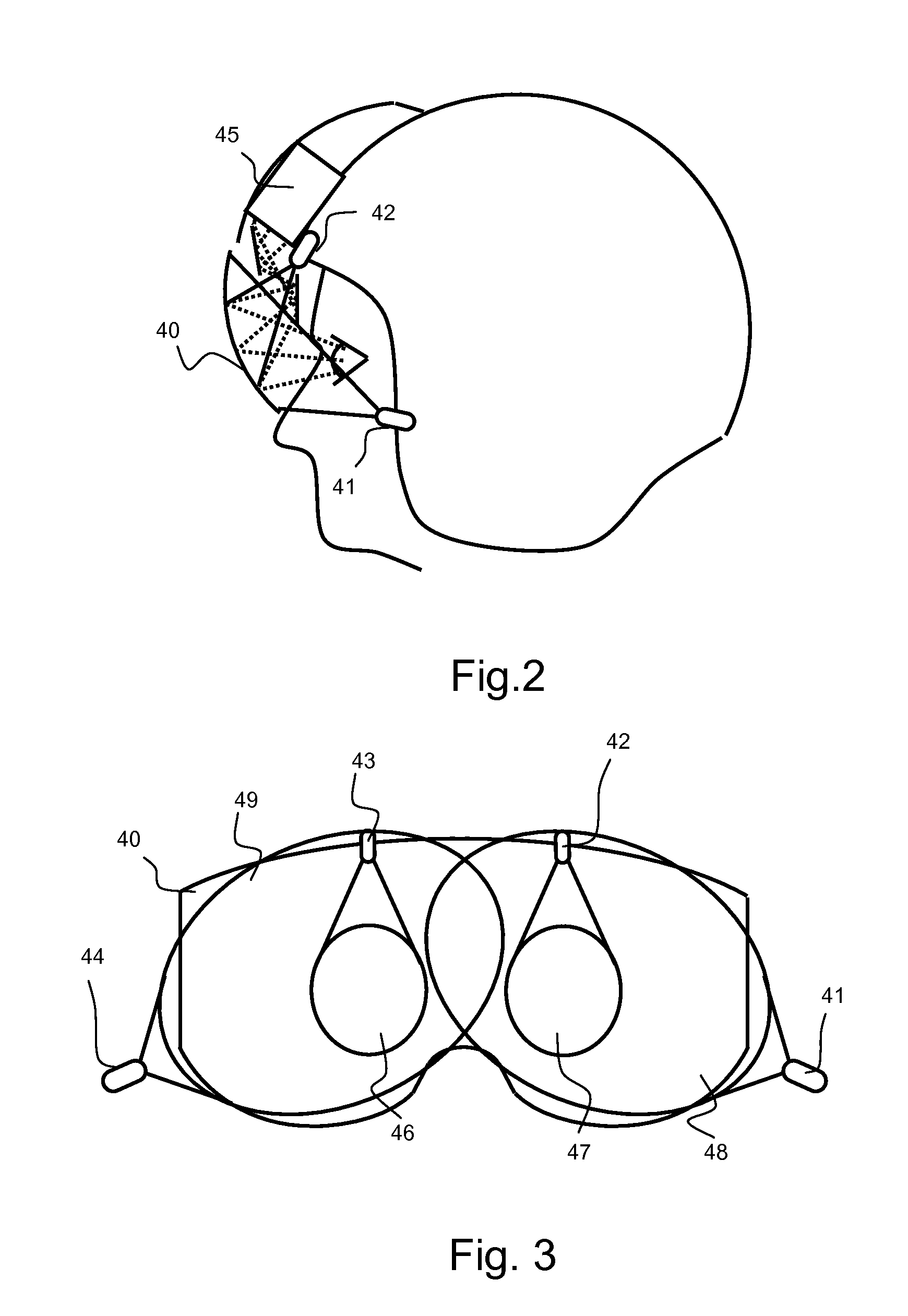 Vision Equipment Comprising an Optical Strip with a Controlled Coefficient of Light Transmission