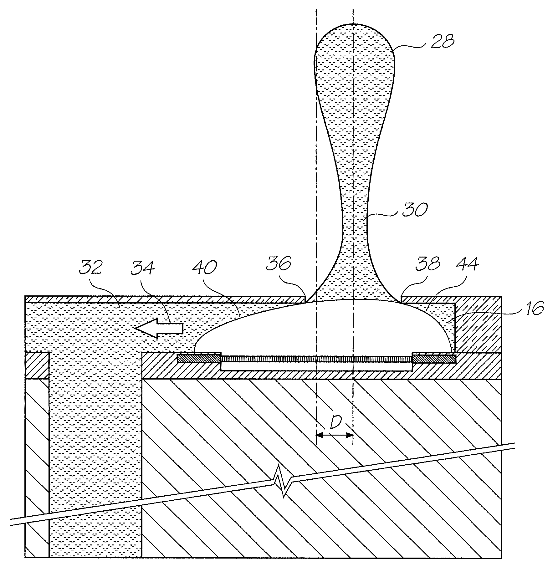 Printhead with heaters offset from nozzles