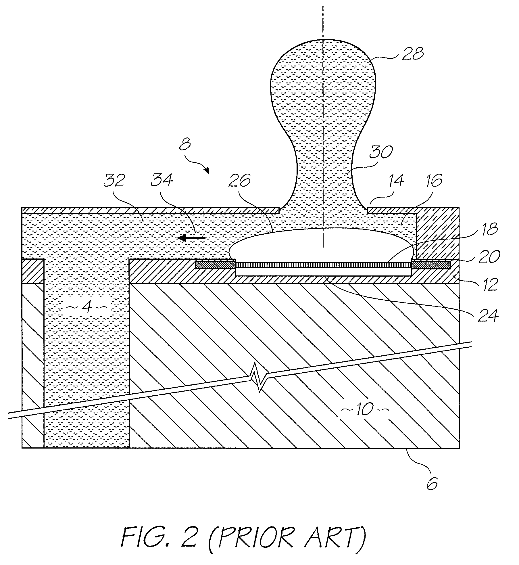 Printhead with heaters offset from nozzles