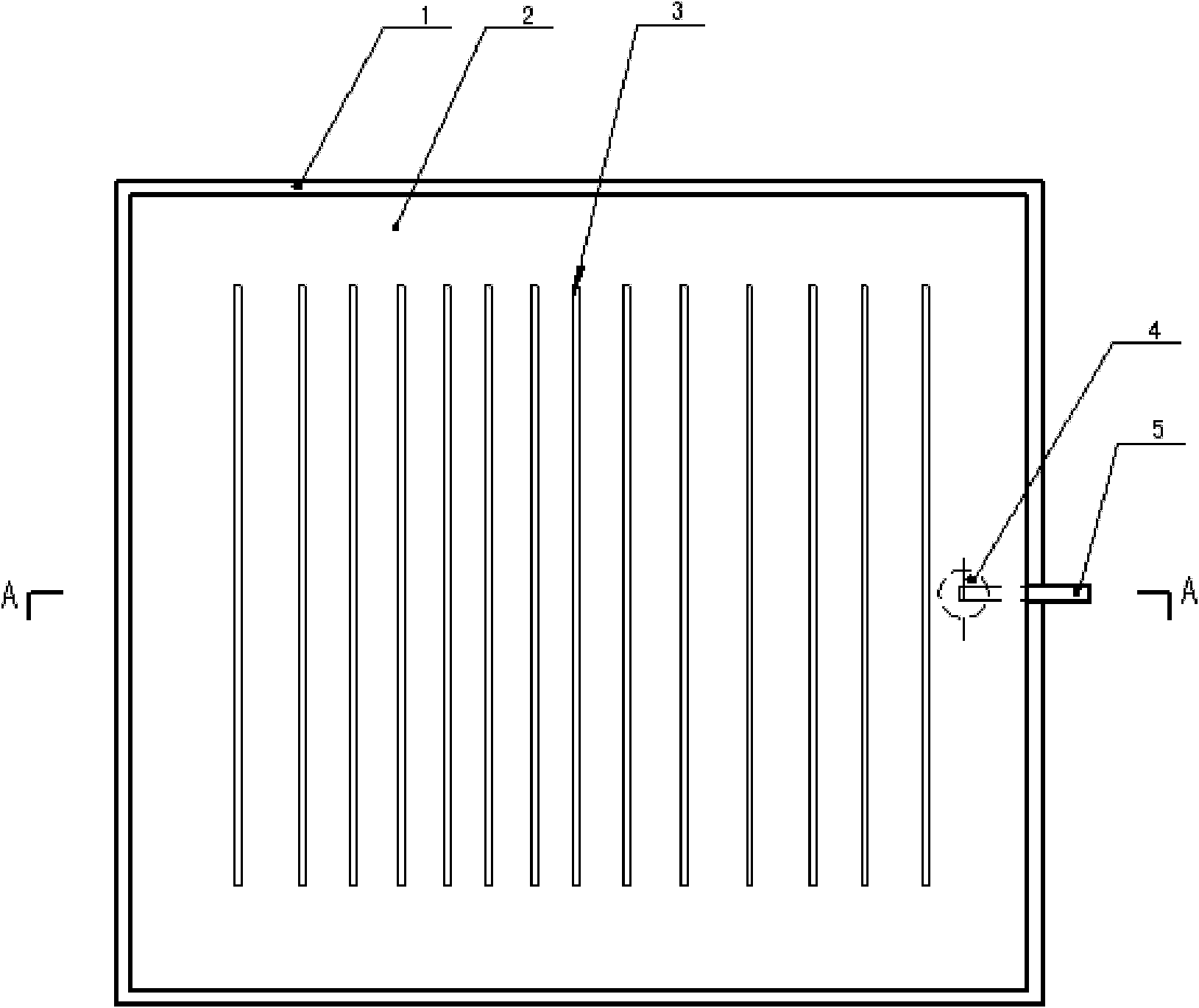Paving method of supports for vacuum glass