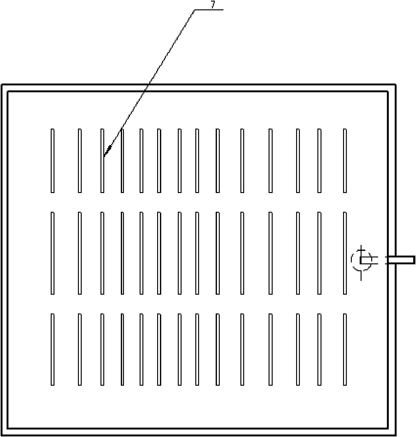 Paving method of supports for vacuum glass