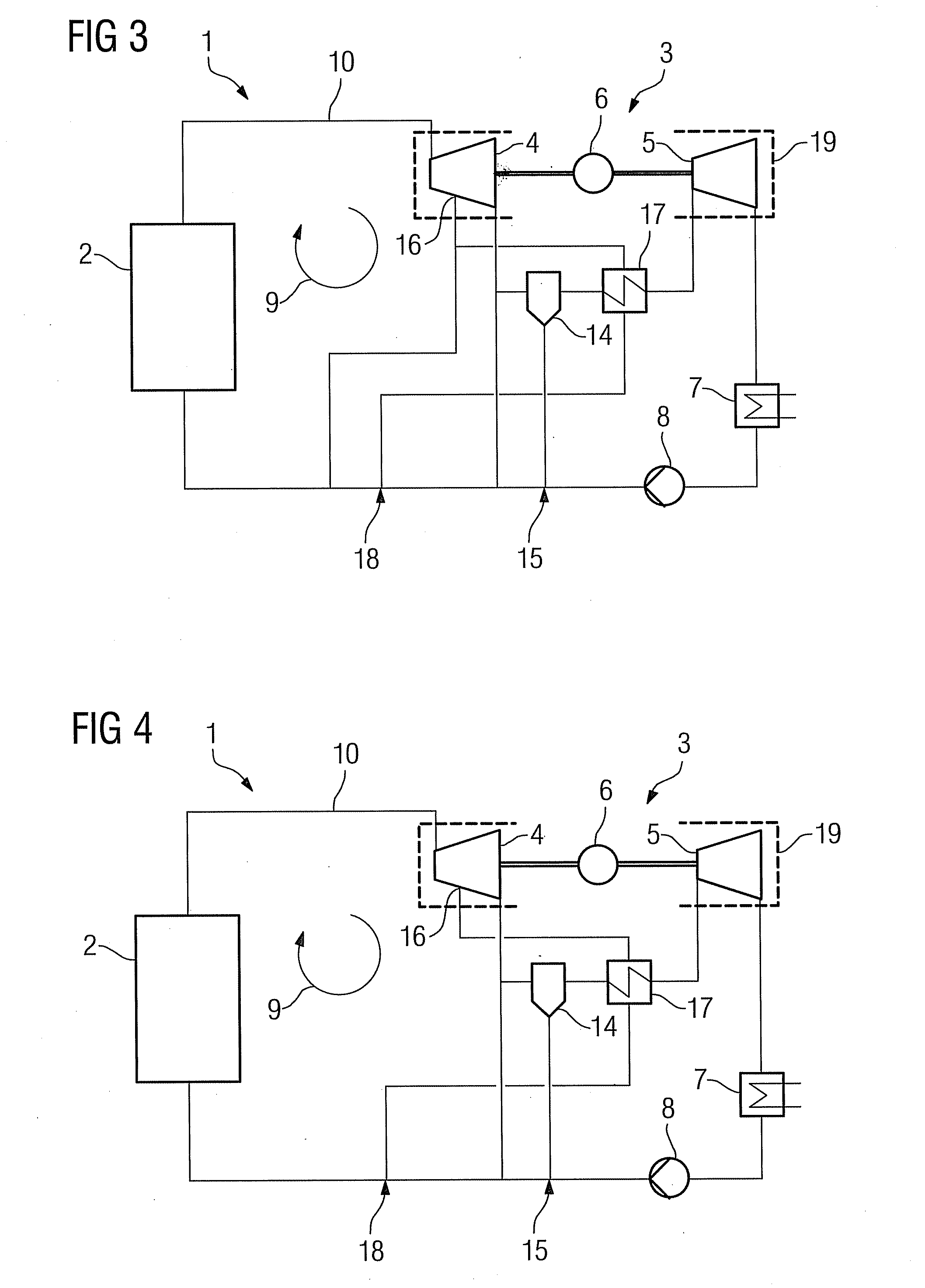 Method and device for intermediate superheating in solar direct evaporation in a solar-thermal power plant