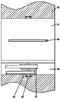 Trimming device for PVC floor rolling material production