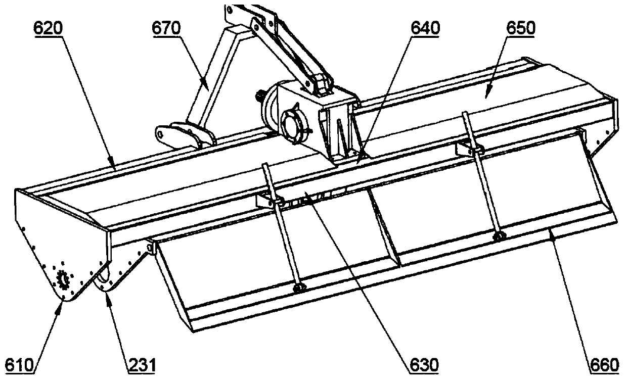 Rotary blade roller anti-sticking and anti-twining device based on resonance excitation and rotary cultivator with rotary blade roller anti-sticking and anti-twining device