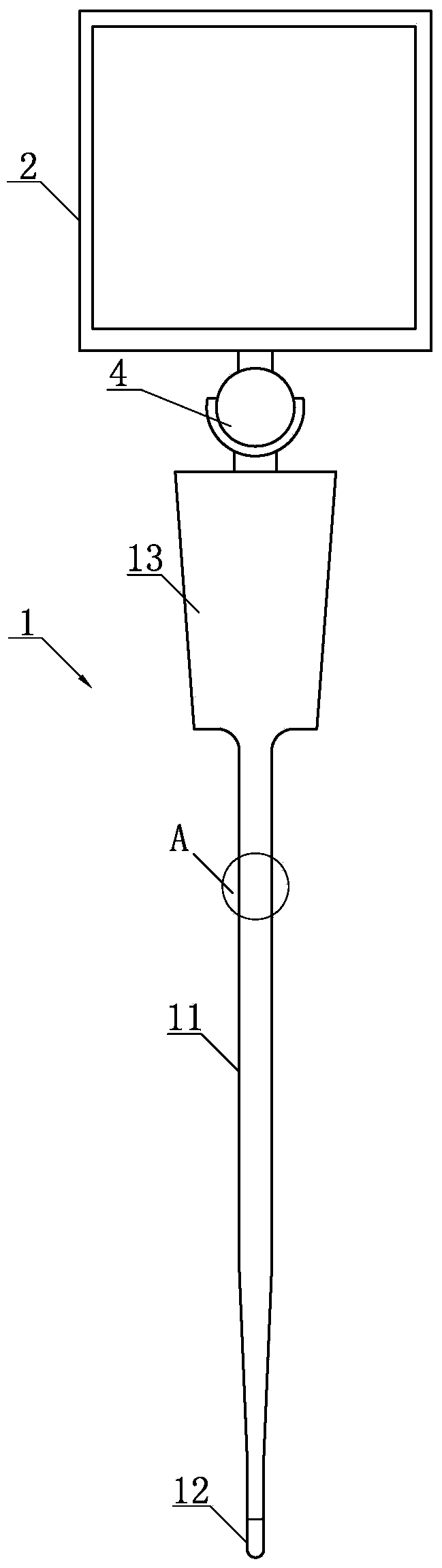 Visualized pedicle screw implanting auxiliary system