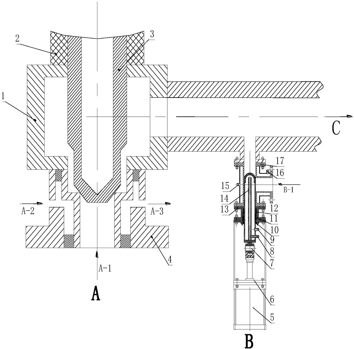 Protection system of high-temperature and high-pressure valve