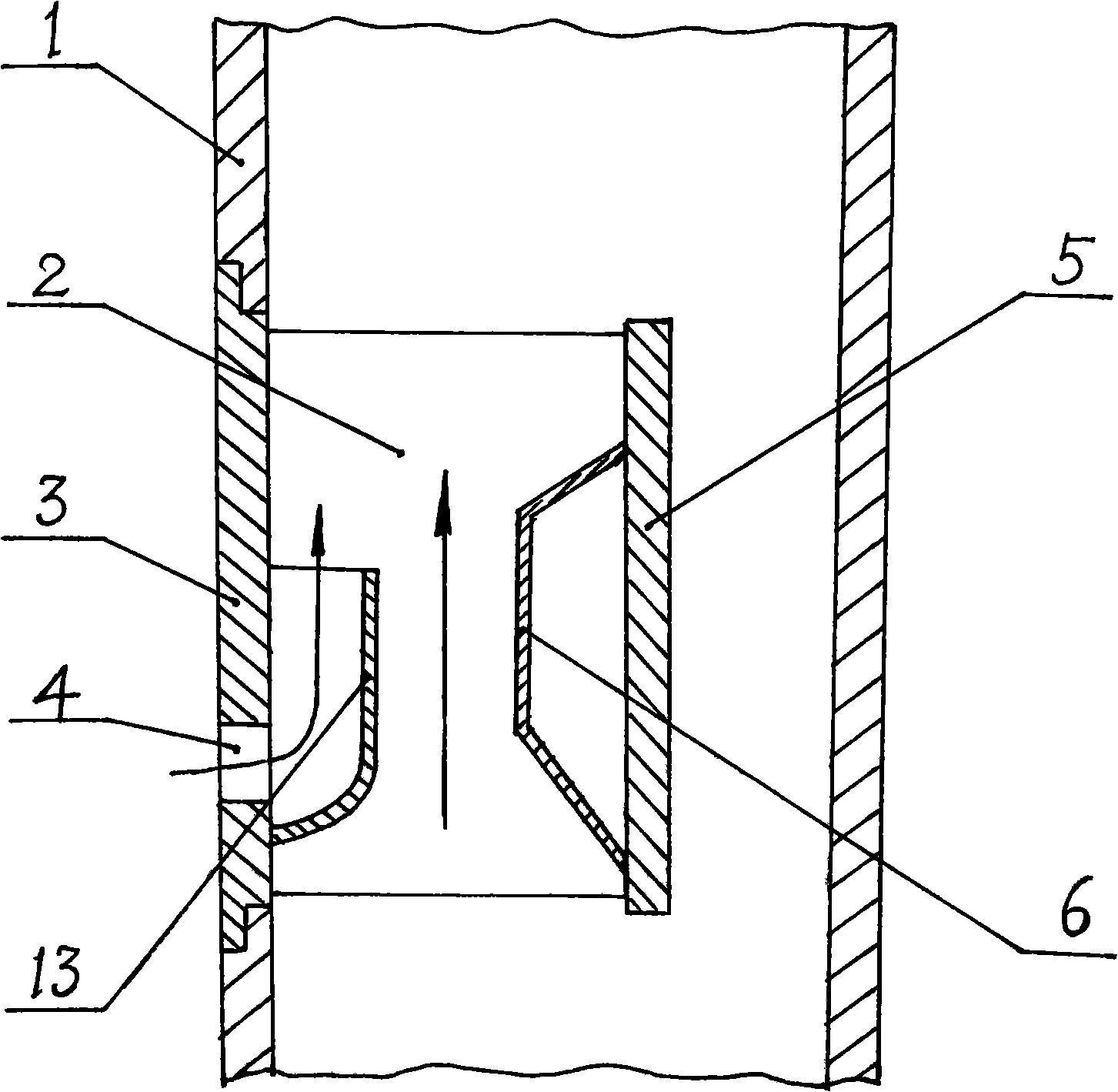 Combined type variable-pressure exhaust passage structure