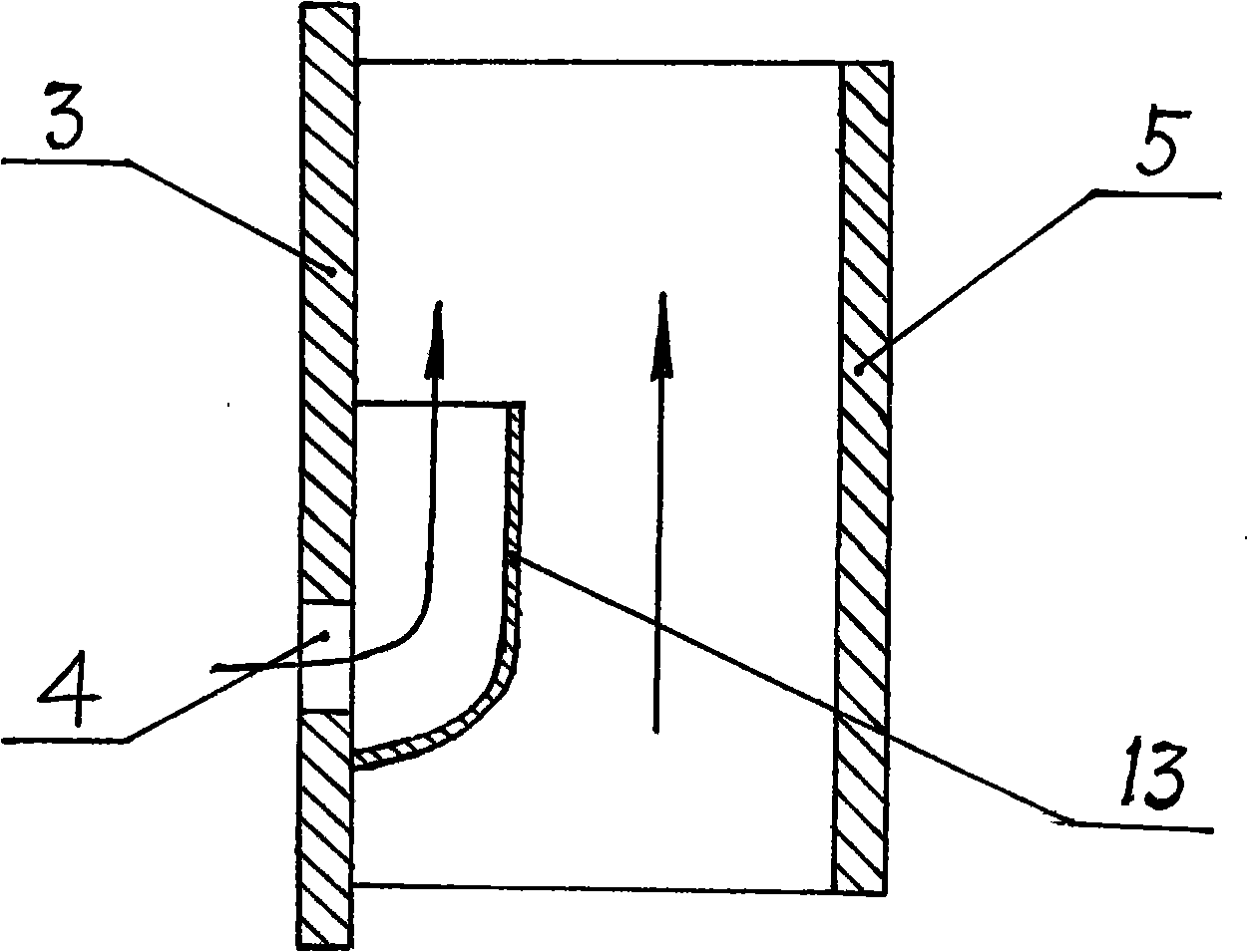 Combined type variable-pressure exhaust passage structure