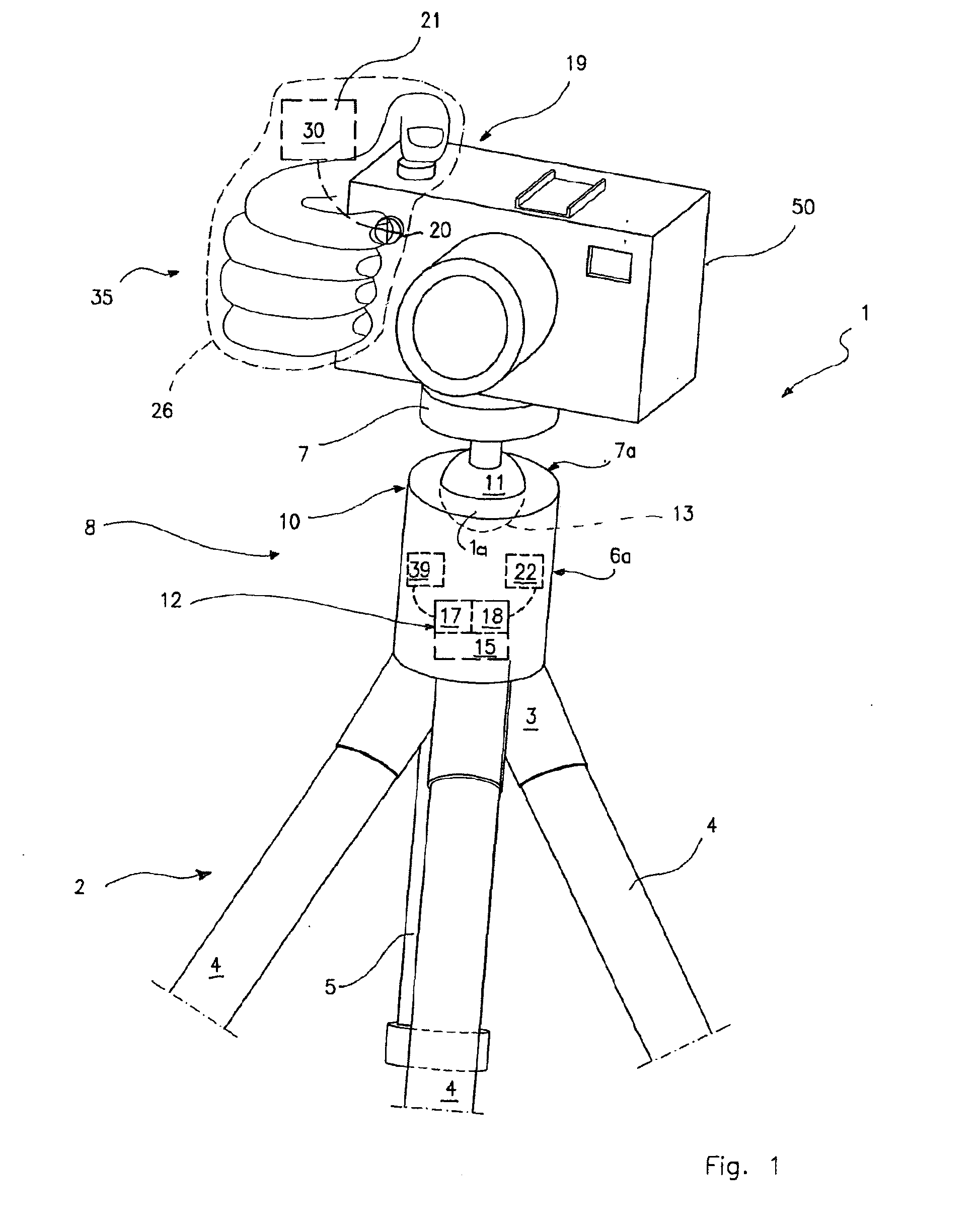 System for the Remote Control of Setting Up a Supporting Head for Optical and/or Photo-Cinematographic Equipment
