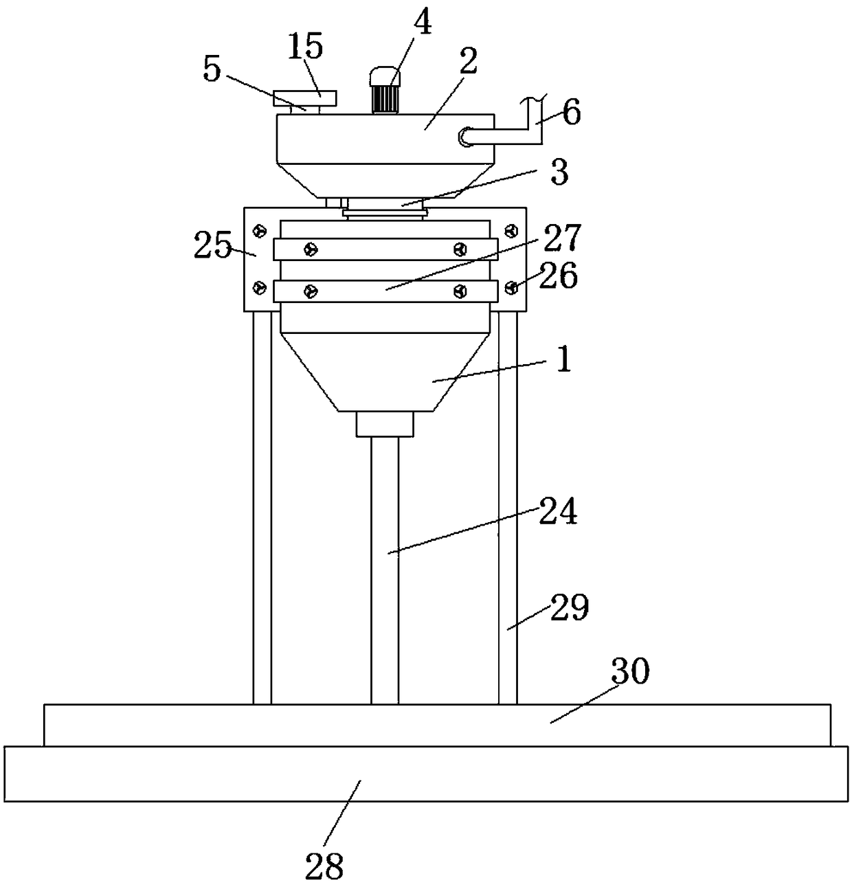 Automatic feeding device for animal husbandry