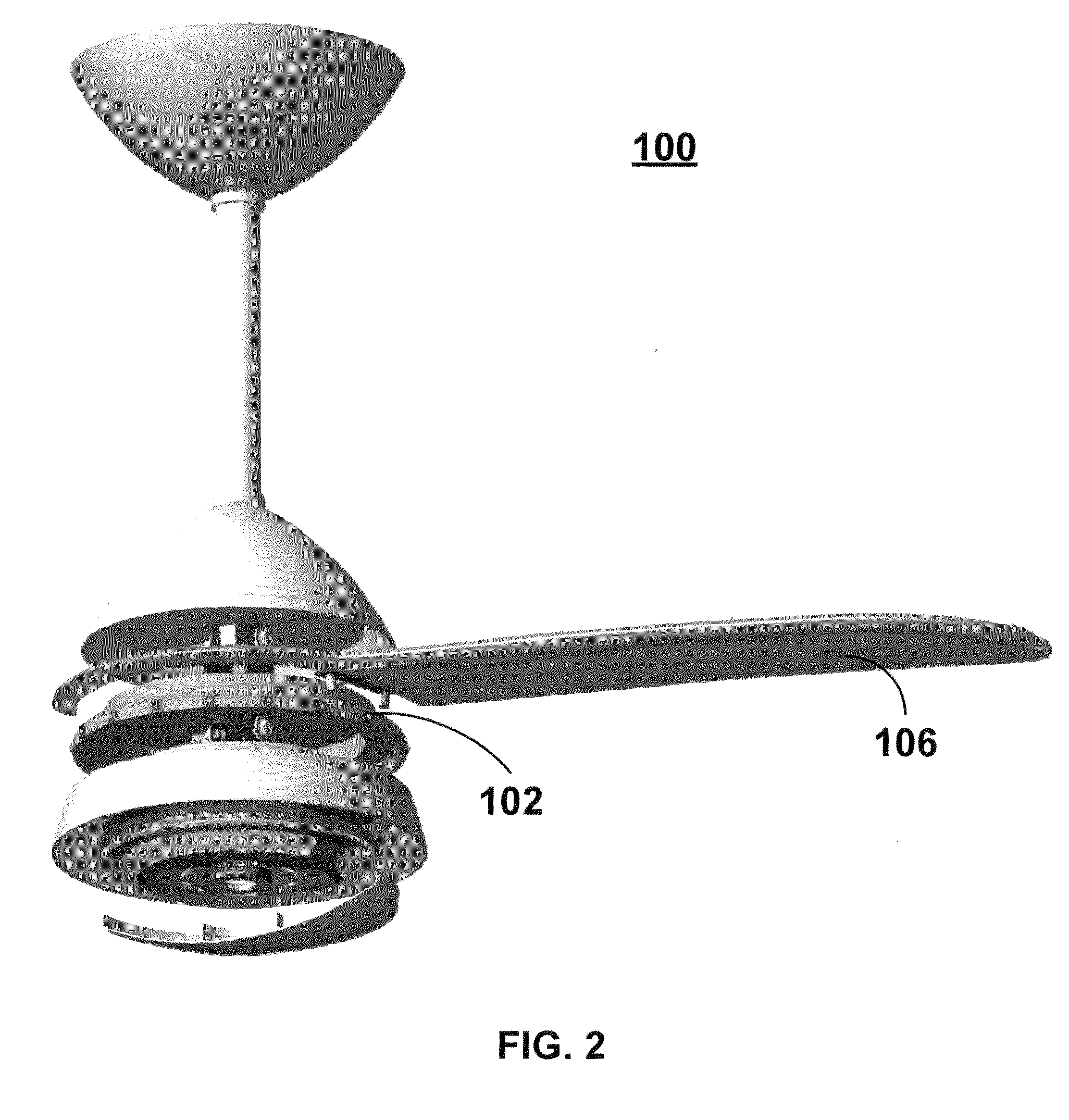 Apparatus configured to provide functional and aesthetic lighting from a fan