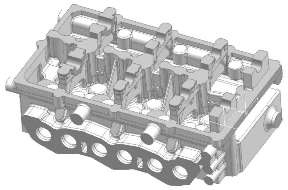 A molding process based on 3D printing cast aluminum alloy cylinder head