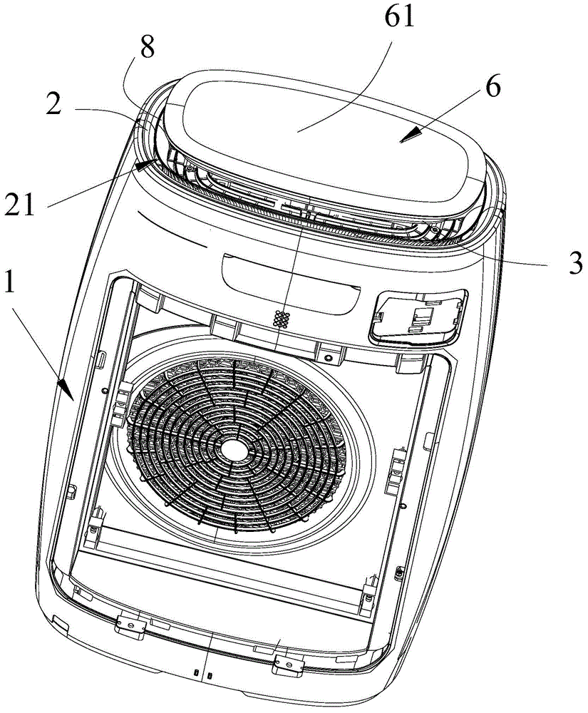 Purifier and air outlet light structure thereof