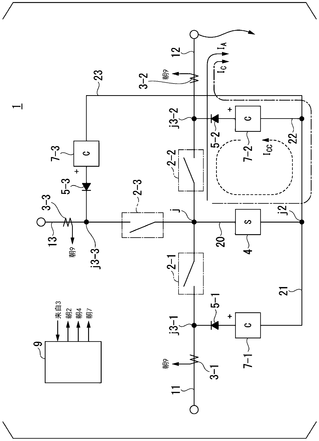 Direct current interruption device