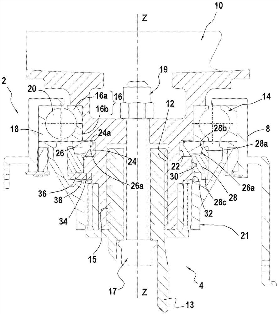 Improvements in directionally adjustable blade pivot radial locking for turbine fan hub