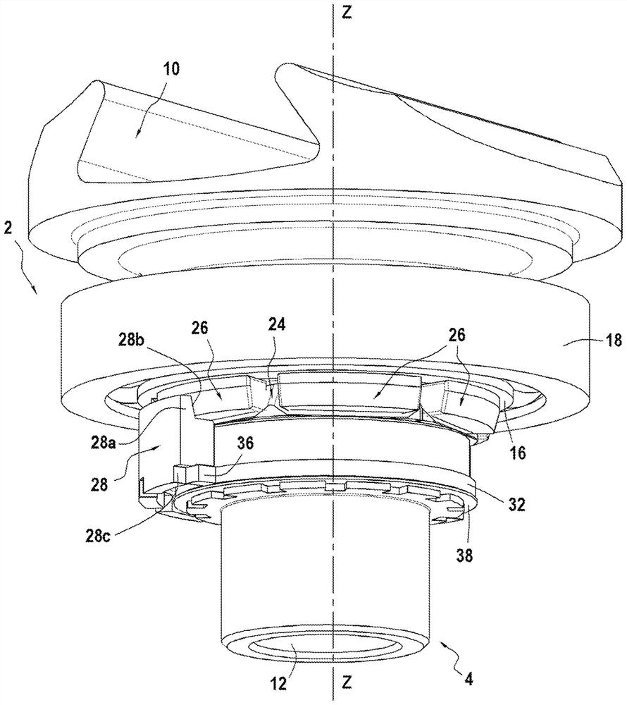 Improvements in directionally adjustable blade pivot radial locking for turbine fan hub