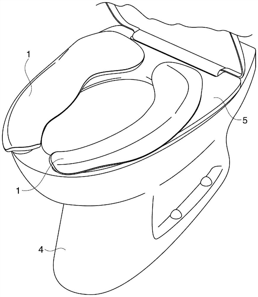 Three-dimensional toilet seat cushion and manufacturing method and using method thereof