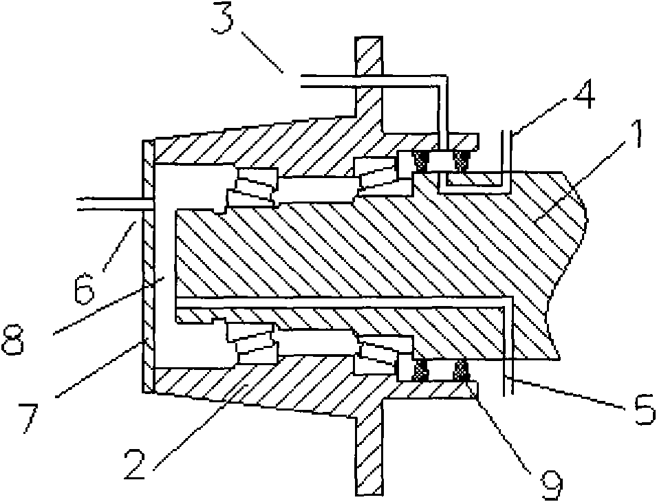 Gas circuit structure for central gas charging and discharging system