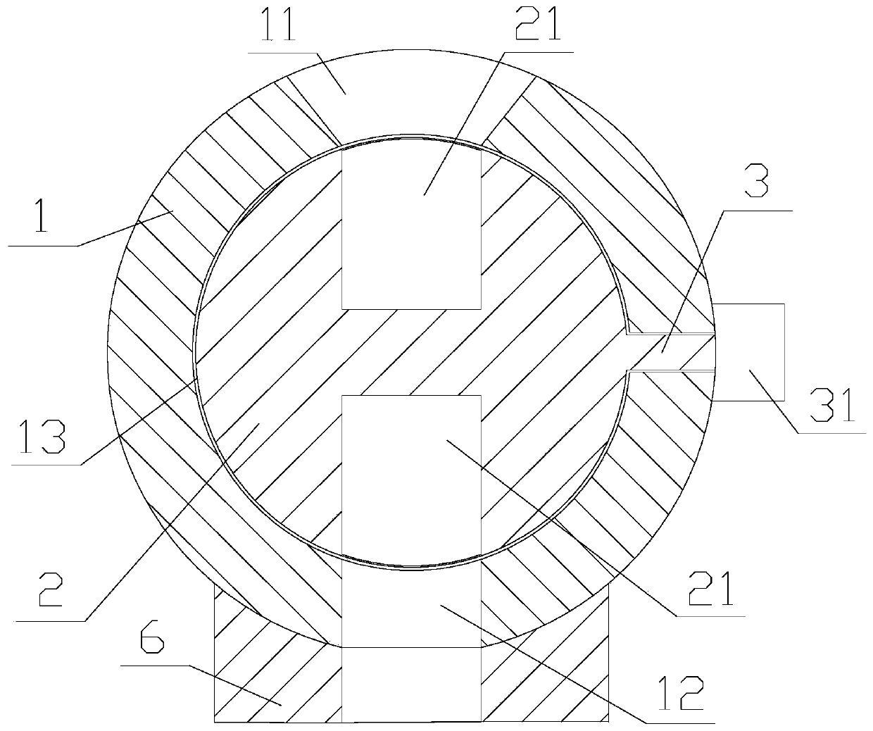 Rotary sealing type feeding valve