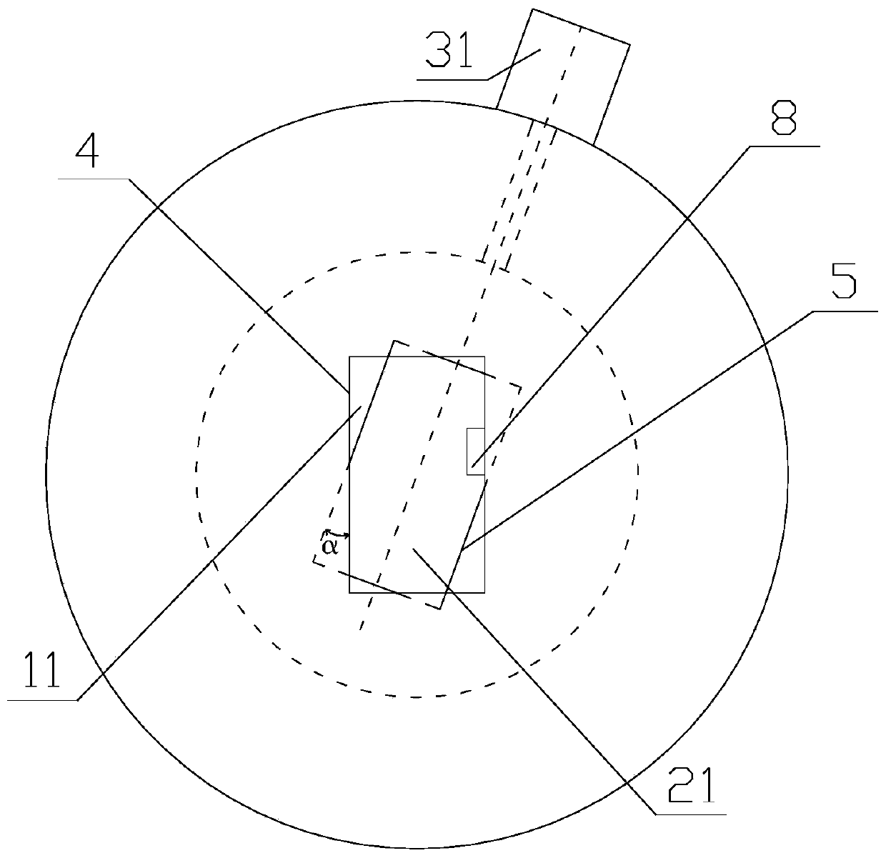 Rotary sealing type feeding valve