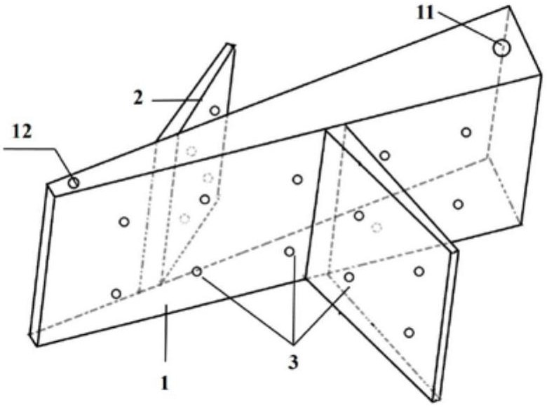 Integrated proppant flat plate conveying experimental device and preparation method thereof