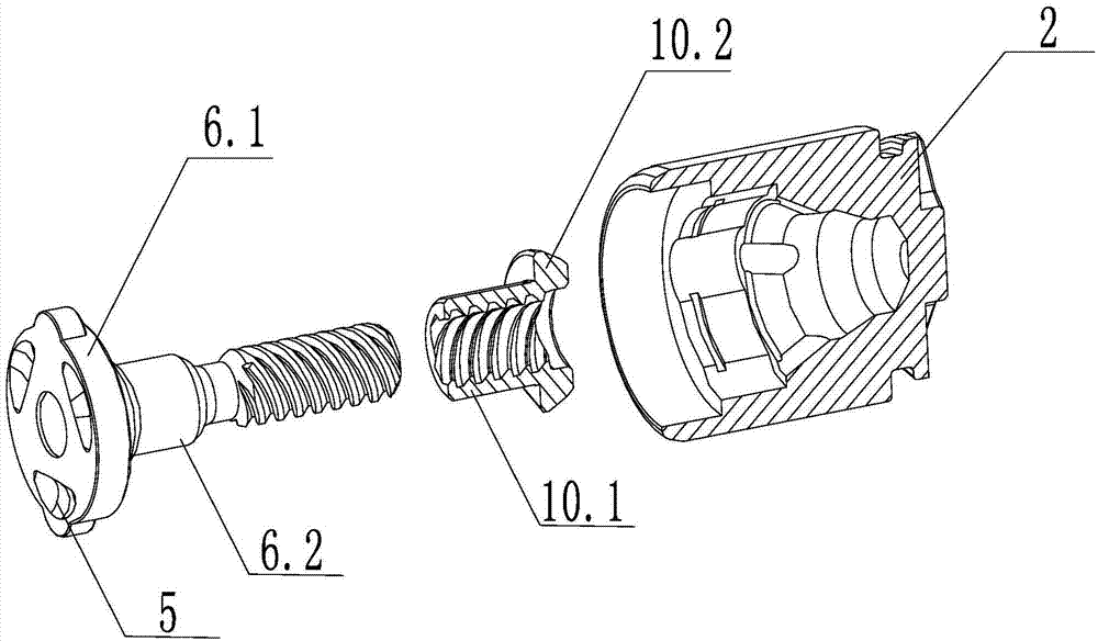 Disk brake cylinder assembly with parking mechanism and brake caliper