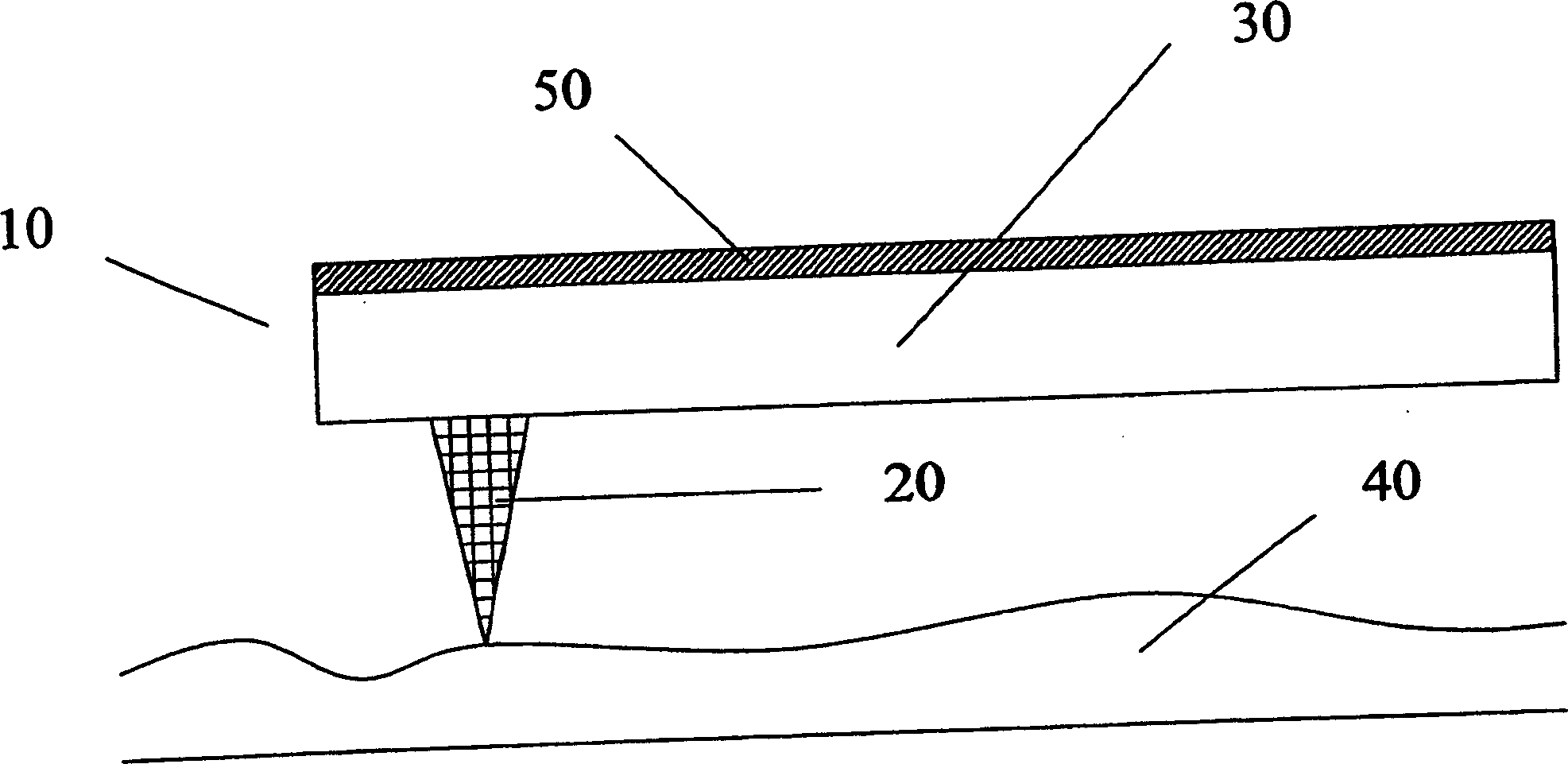 Data storage medium based on diode, cathodic conductivity and cathodic luminescence