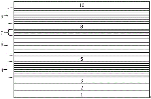 Gallium-nitride-based maser epitaxial structure and growth method thereof