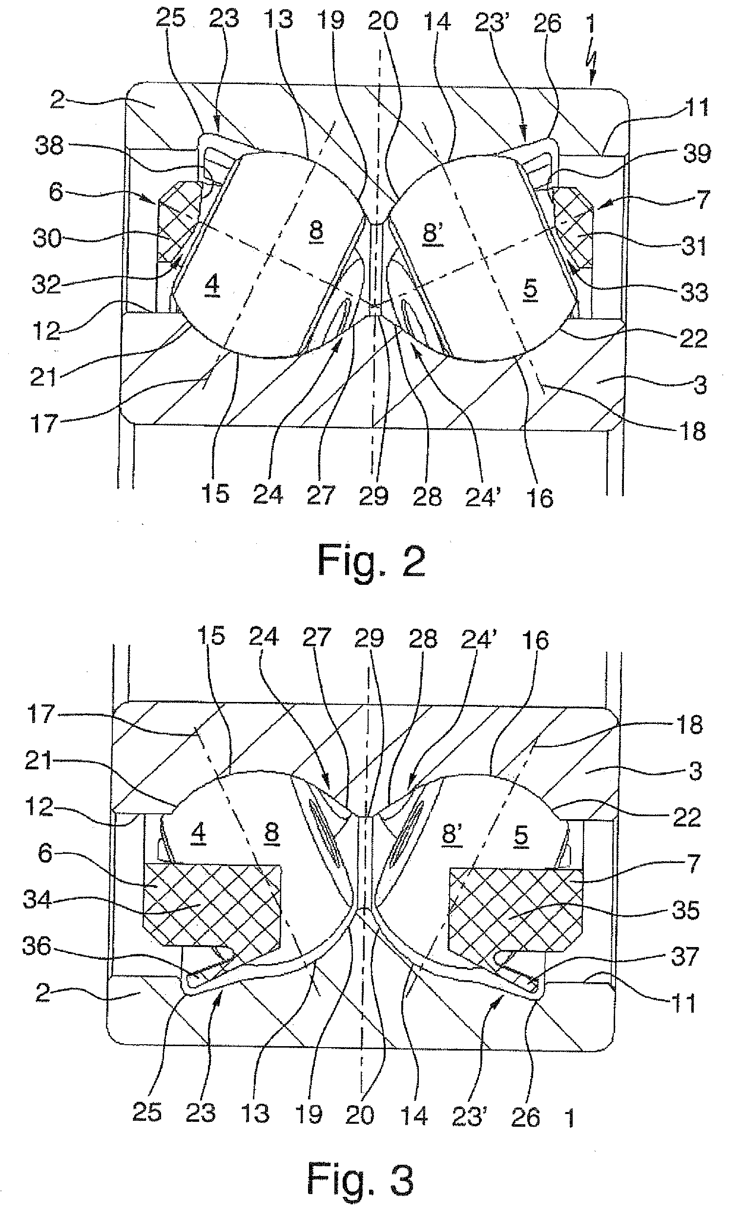 Radial rolling bearing especially double-row angular contact bearing