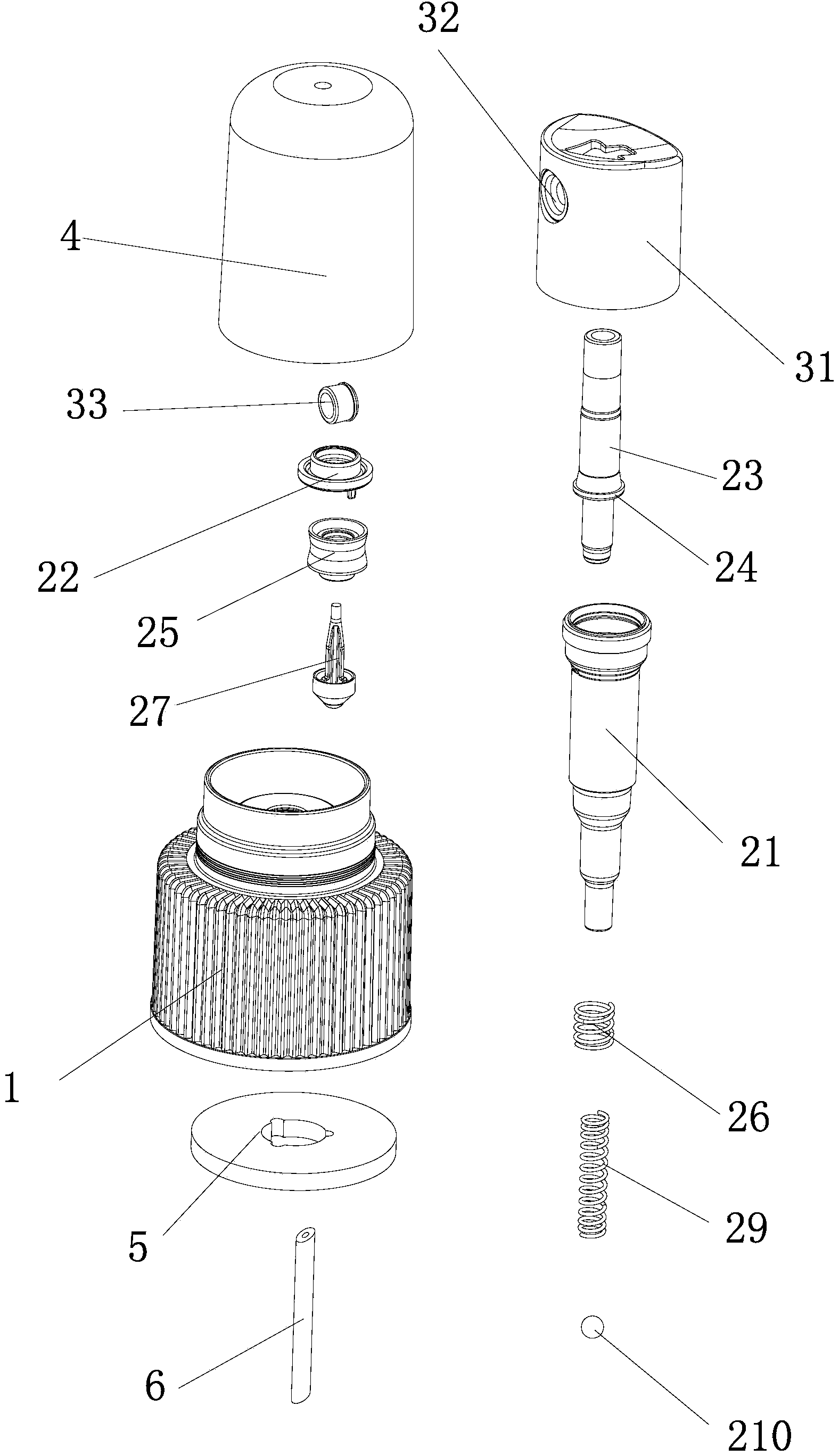 Atomizing pump device capable of quickly starting to pump