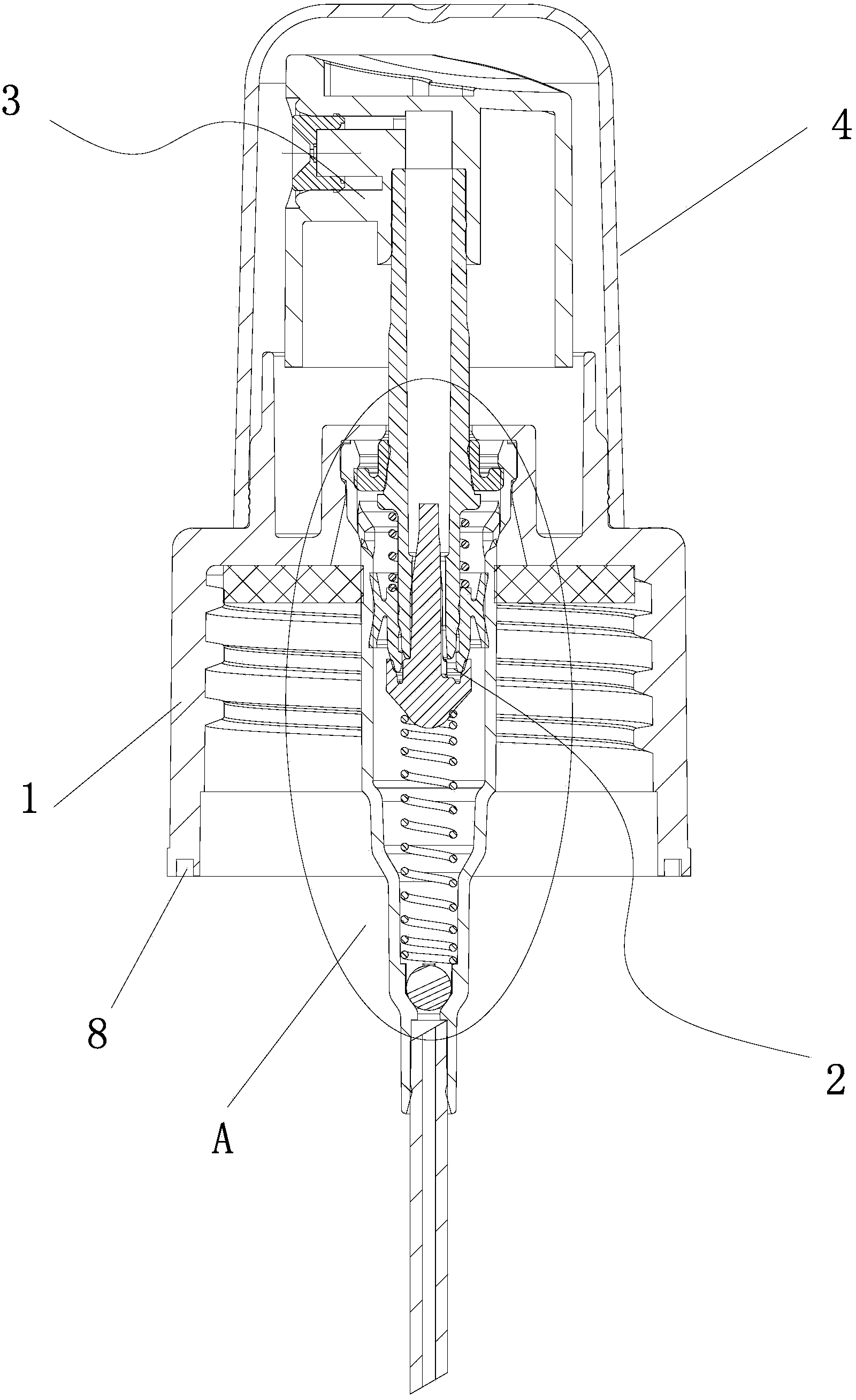 Atomizing pump device capable of quickly starting to pump